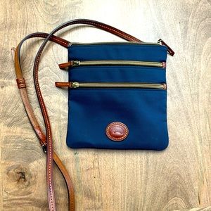 Dooney & Bourke blue nylon crossbody purse